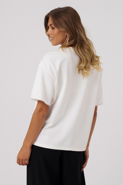 Джемпер Панда 113443 молочный - фото 6