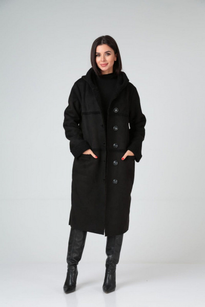 Пальто Диомант 1939 черный - фото 1