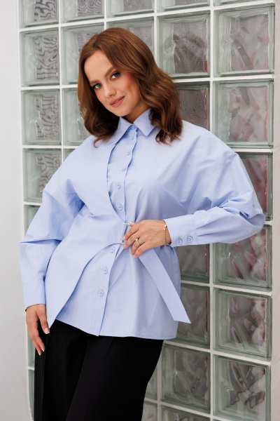 Рубашка Marshop М203 голубой - фото 17