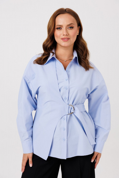 Рубашка Marshop М203 голубой - фото 9