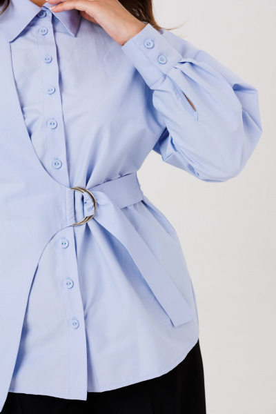 Рубашка Marshop М203 голубой - фото 4