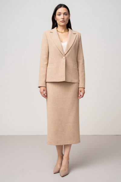 Жакет FASHION CENTRE Шр-4103 карамельный - фото 1