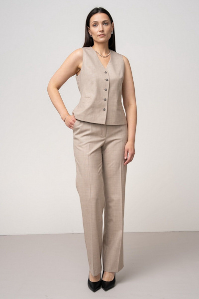 Брюки FASHION CENTRE Шр-4116 песочный - фото 3