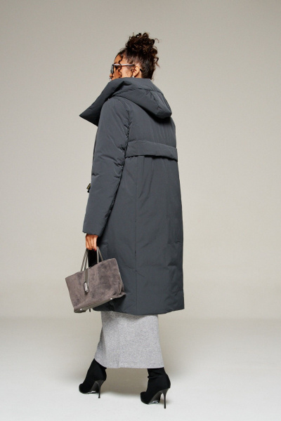 Пальто Beautiful&Free 8023 графит - фото 10