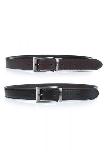 Ремень Galanteya 21818.25с2113к45 2р черный/коричн - фото 4