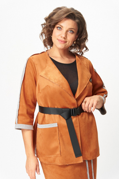 Жакет, юбка Michel chic 1388/1 рыжий - фото 6