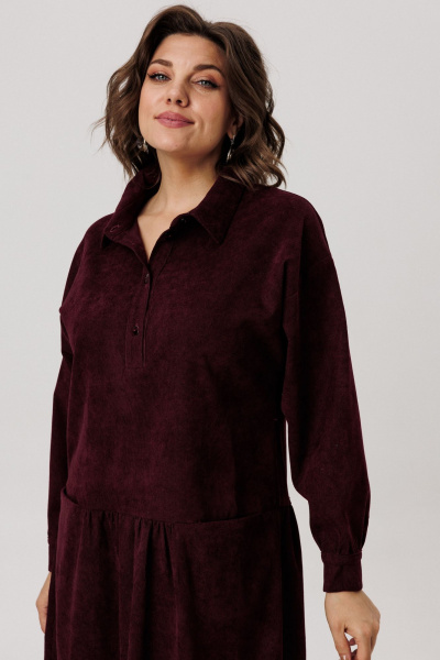 Платье Anelli 1730 морозная_вишня - фото 3