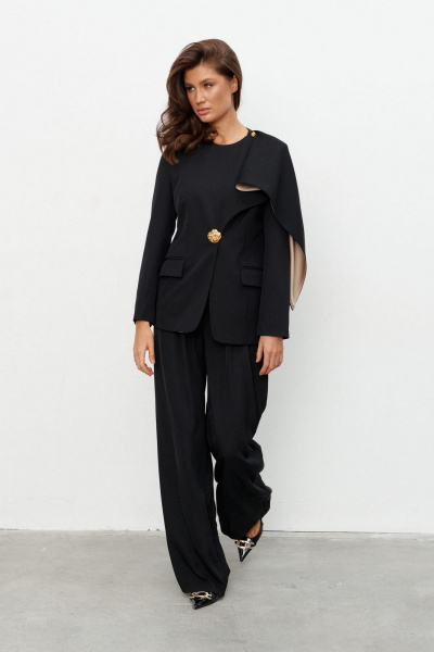 Брюки, жакет KaVaRi 8053 черный - фото 5
