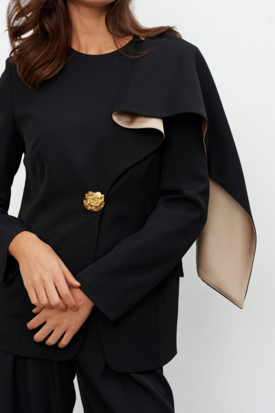 Брюки, жакет KaVaRi 8053 черный - фото 4