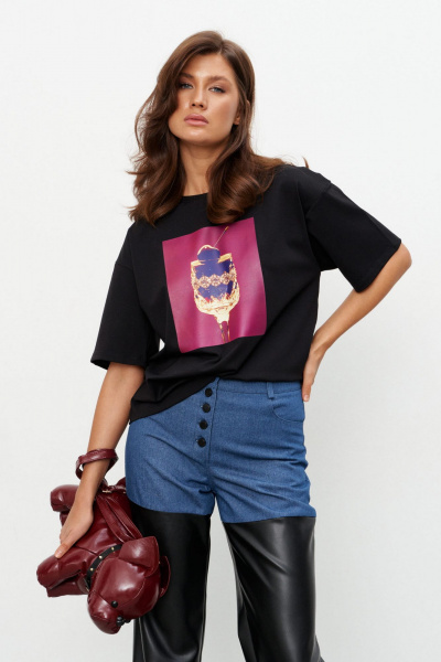 Футболка KaVaRi 4025 черный - фото 5