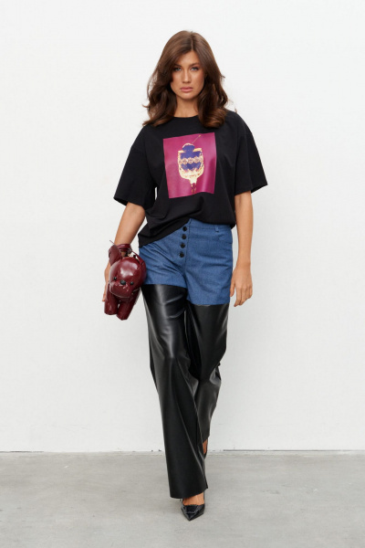 Футболка KaVaRi 4025 черный - фото 4