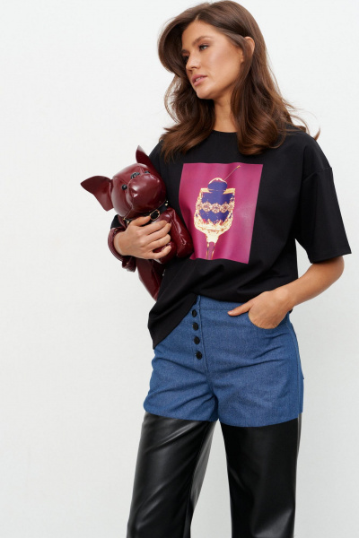 Брюки KaVaRi 3014.1 черно-синий - фото 10