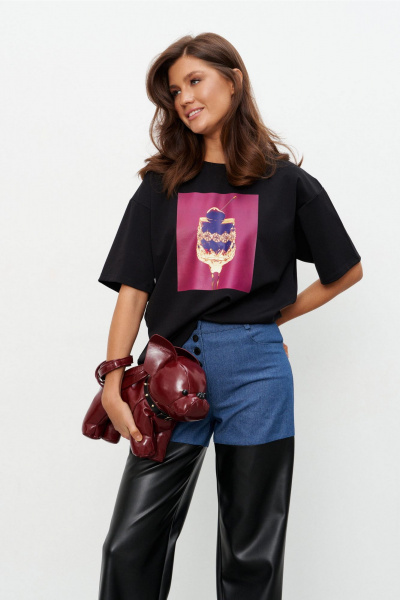 Брюки KaVaRi 3014.1 черно-синий - фото 9