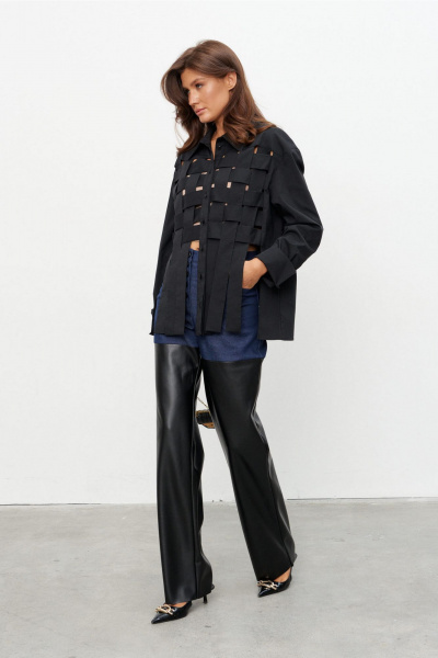 Брюки KaVaRi 3014.2 темно-синий_черный - фото 4