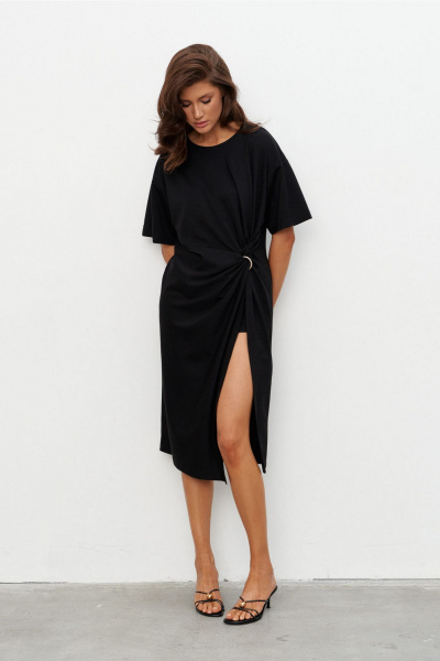 Платье KaVaRi 1136 черный - фото 6