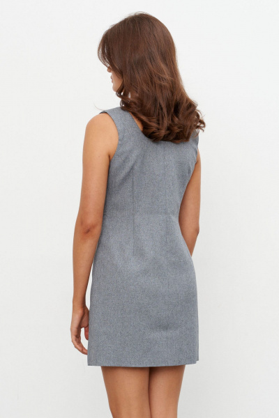 Платье KaVaRi 1104 серый - фото 5