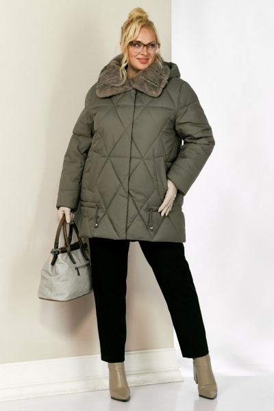 Куртка Shetti 2207 светло-оливковый - фото 7