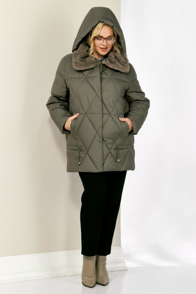Куртка Shetti 2207 светло-оливковый - фото 4