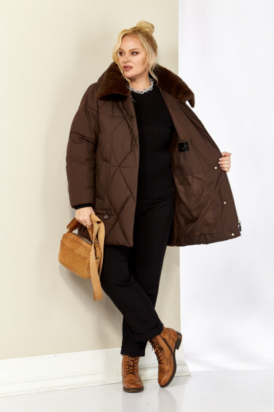 Куртка Shetti 2207 шоколад - фото 8