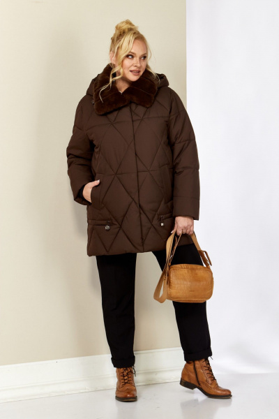 Куртка Shetti 2207 шоколад - фото 2