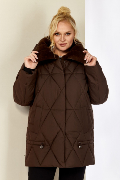 Куртка Shetti 2207 шоколад - фото 6
