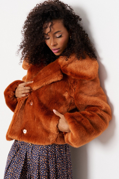 Полупальто C. of PAPAYA NEW 1743 рыжий - фото 5