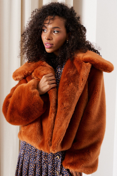 Полупальто C. of PAPAYA NEW 1743 рыжий - фото 4