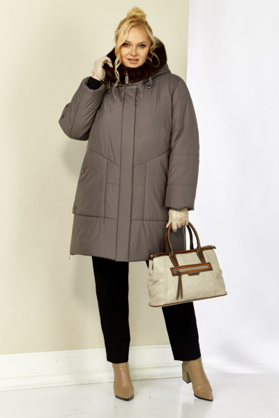 Куртка Shetti 2208 серо-лиловый - фото 7