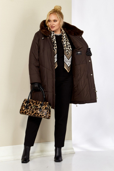 Куртка Shetti 2208 шоколад - фото 8