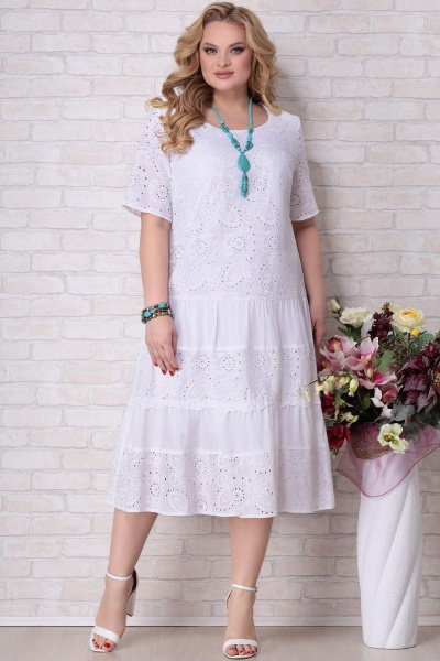 Платье Aira Style 821 белый - фото 1