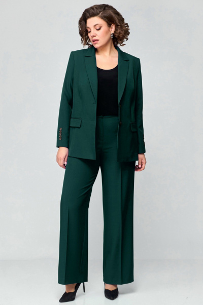 Брюки, жакет Мишель стиль 1177 т.зеленый - фото 8