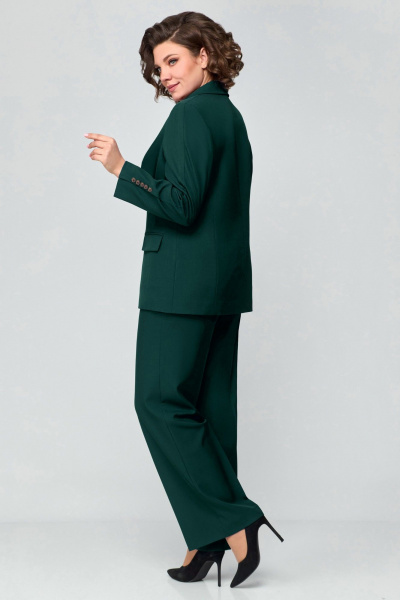 Брюки, жакет Мишель стиль 1177 т.зеленый - фото 7