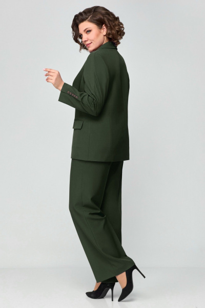 Брюки, жакет Мишель стиль 1177 хвойно-зеленый - фото 4