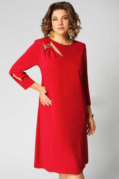 Платье Мишель стиль 1337 красный - фото 8