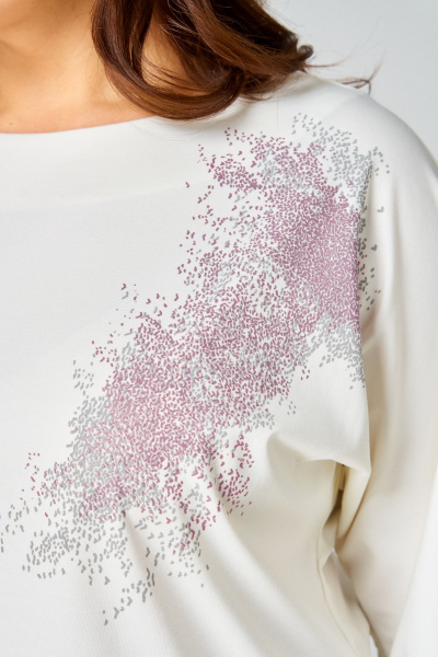 Туника, юбка Мишель стиль 1340 молочно-кофейный - фото 7