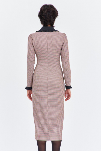 Платье FLAIM 2017 пыльно-розовый_черный - фото 9