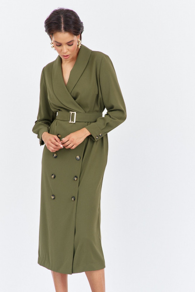 Платье FLAIM 2027 хаки - фото 8