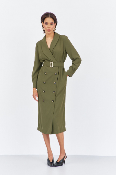 Платье FLAIM 2027 хаки - фото 7