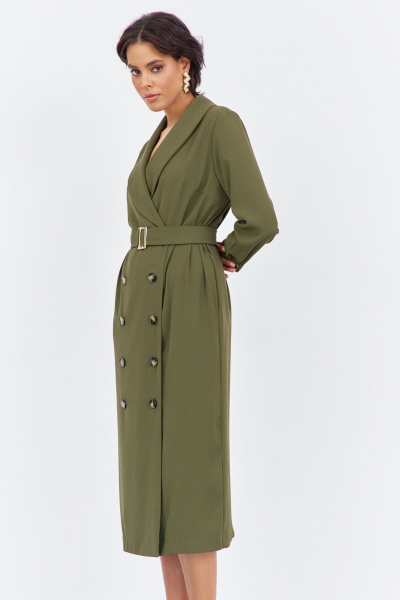 Платье FLAIM 2027 хаки - фото 3