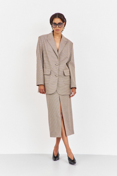 Жакет, юбка FLAIM 2049 капучино - фото 9