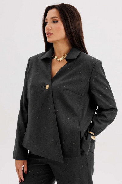 Брюки, жакет Fantazia Mod 5301 серый - фото 2