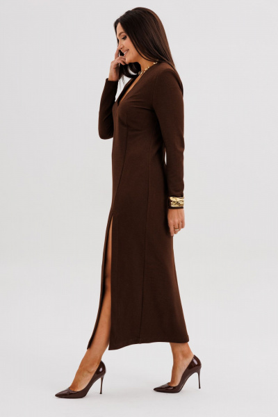 Платье Fantazia Mod 5292 коричневый - фото 3