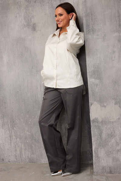 Блуза BegiModa 4144 сливочный - фото 8