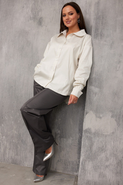Блуза BegiModa 4144 сливочный - фото 7