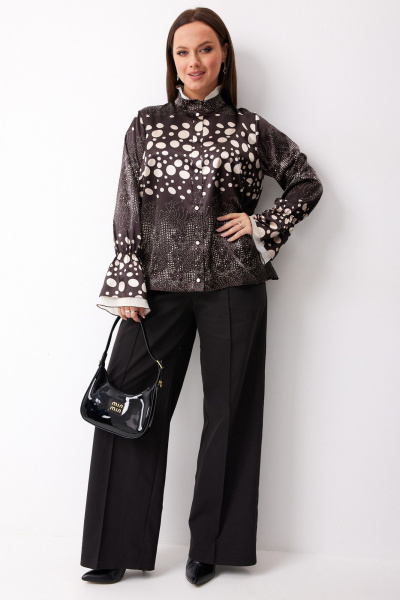 Блуза BegiModa 4145 шоколад - фото 2
