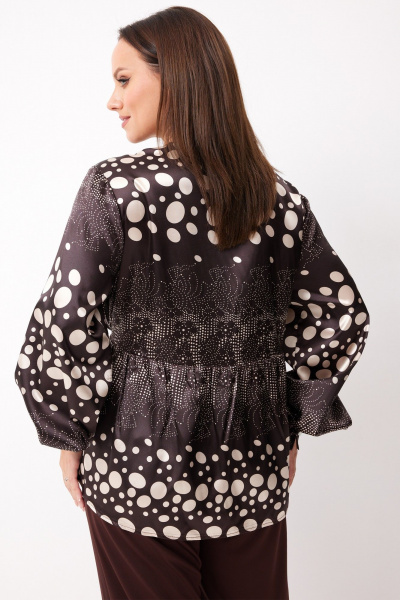 Блуза BegiModa 4146 шоколад - фото 9