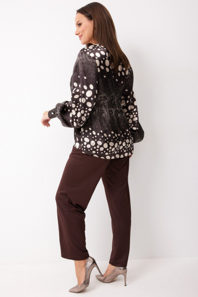 Блуза BegiModa 4146 шоколад - фото 7