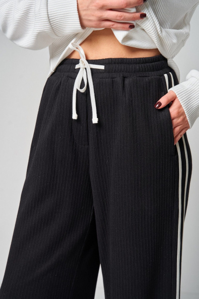 Брюки, джемпер Laikony L-483 белый+черный - фото 5