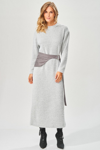 Платье Laikony L-573 серый_зигзаг - фото 3