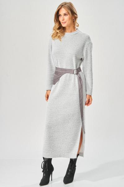 Платье Laikony L-573 серый_зигзаг - фото 6